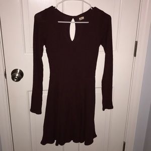 Long sleeve ribbed sweater dress, Hollister
